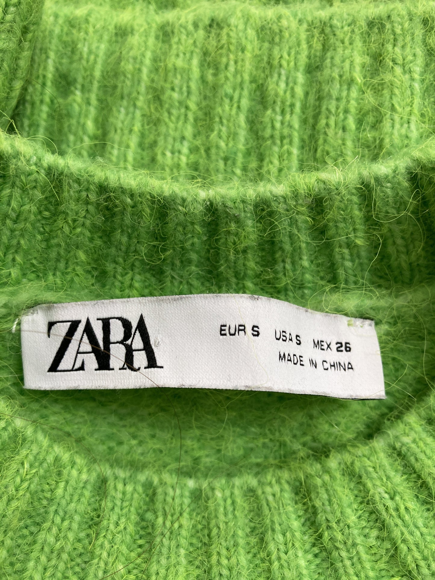 ZARA/ザラ/ニット/セーター/トップス/グリーン/S
