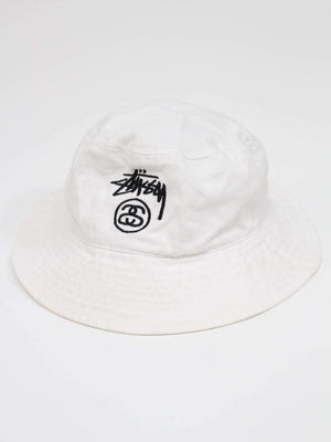 stussy/ステューシー/バケットハット/帽子/ホワイト/L XL