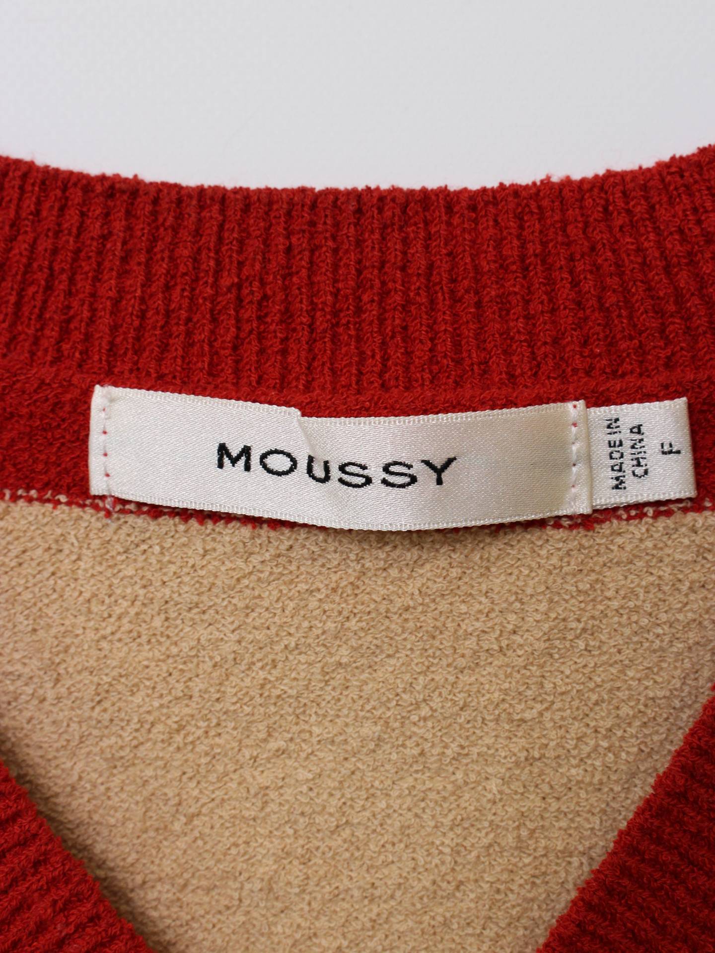MOUSSY/マウジー/ベスト/トップス/レッド/F