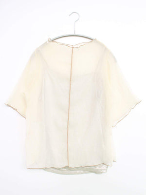 Bab/バブ/シャツ/ブラウス/トップス/アイボリー/M