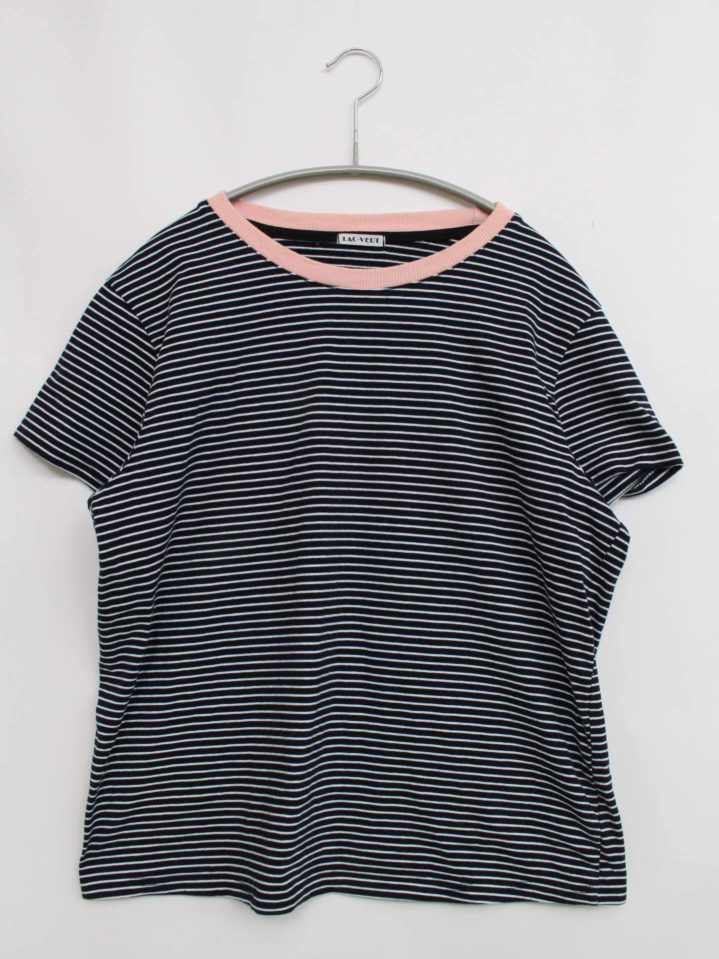 LAC-VERT/Tシャツ/カットソー/トップス/ブラック/FREE