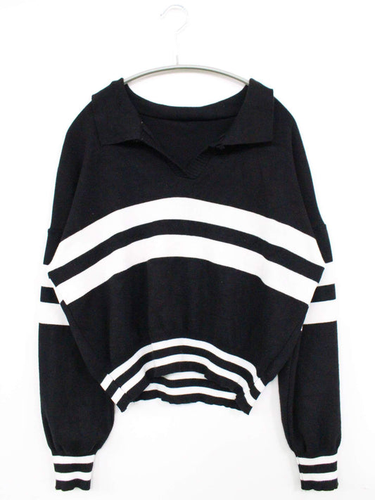 17kg/イチナナキログラム/ニット/セーター/トップス/ブラック/L