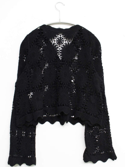 カーディガン/ボレロ/トップス/ブラック/M