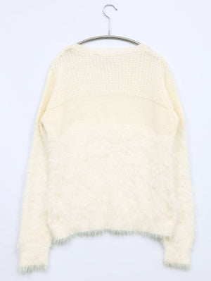ニット/セーター/トップス/アイボリー/M