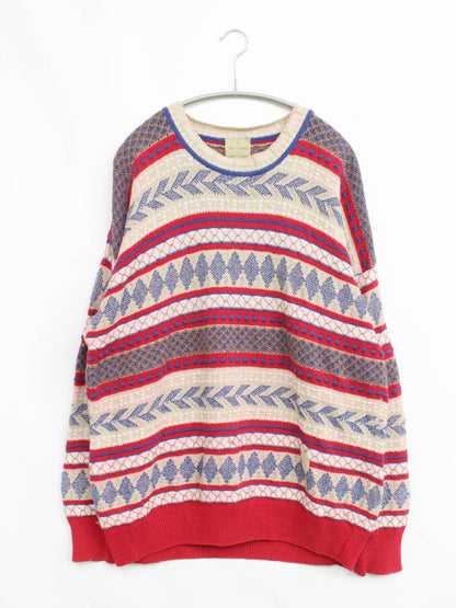 TRUSSARDI/ニット/セーター/トップス/レッド