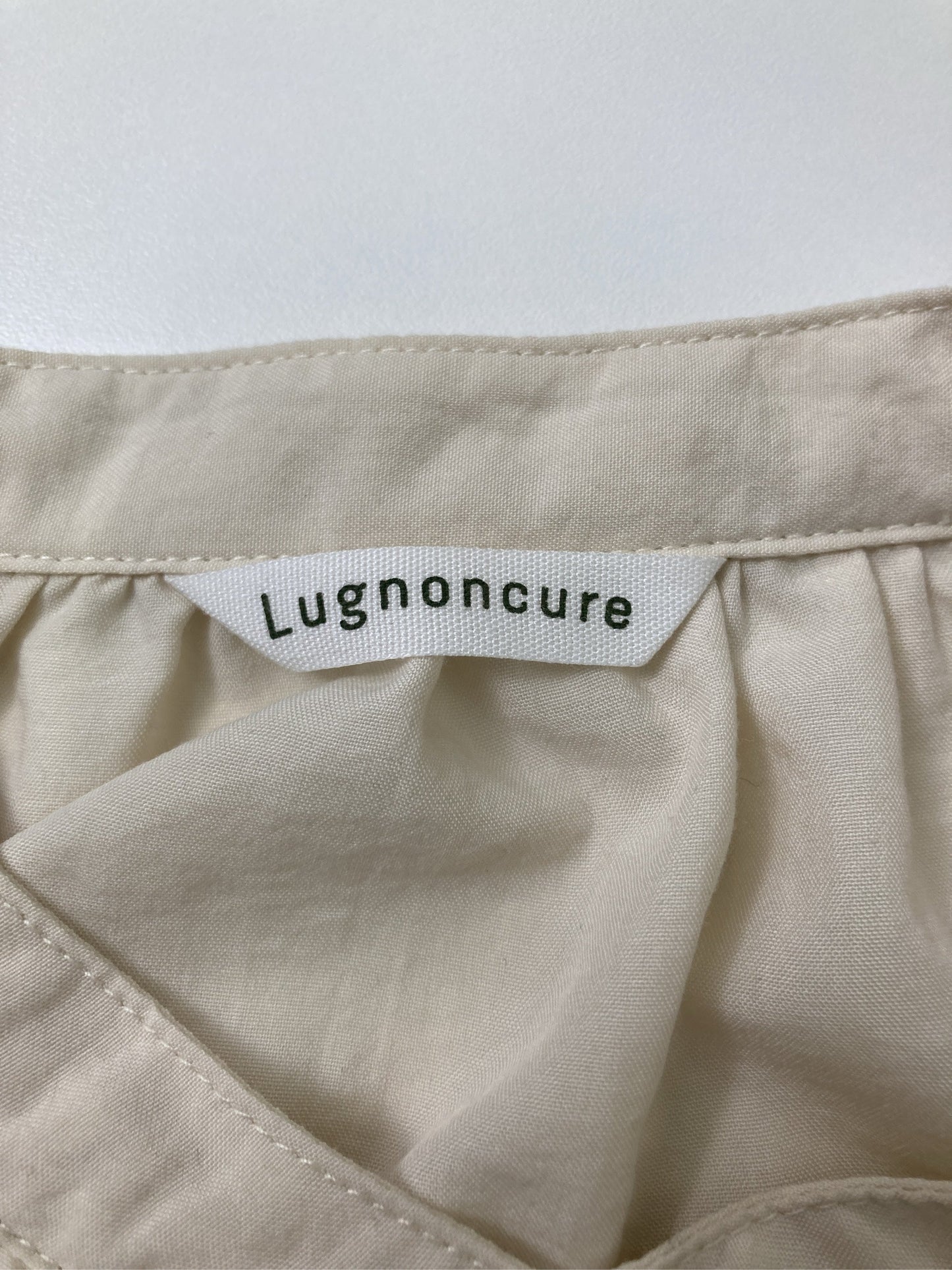 Lugnoncure/ルノンキュール/シャツワンピース/ワンピース/ドレス/アイボリー/フリー