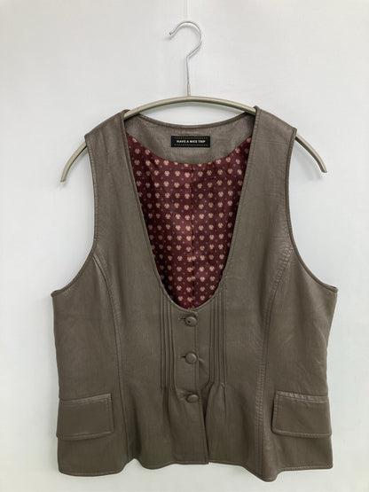 HAVE A NICE TRIP/ベスト/トップス/ブラウン/LL