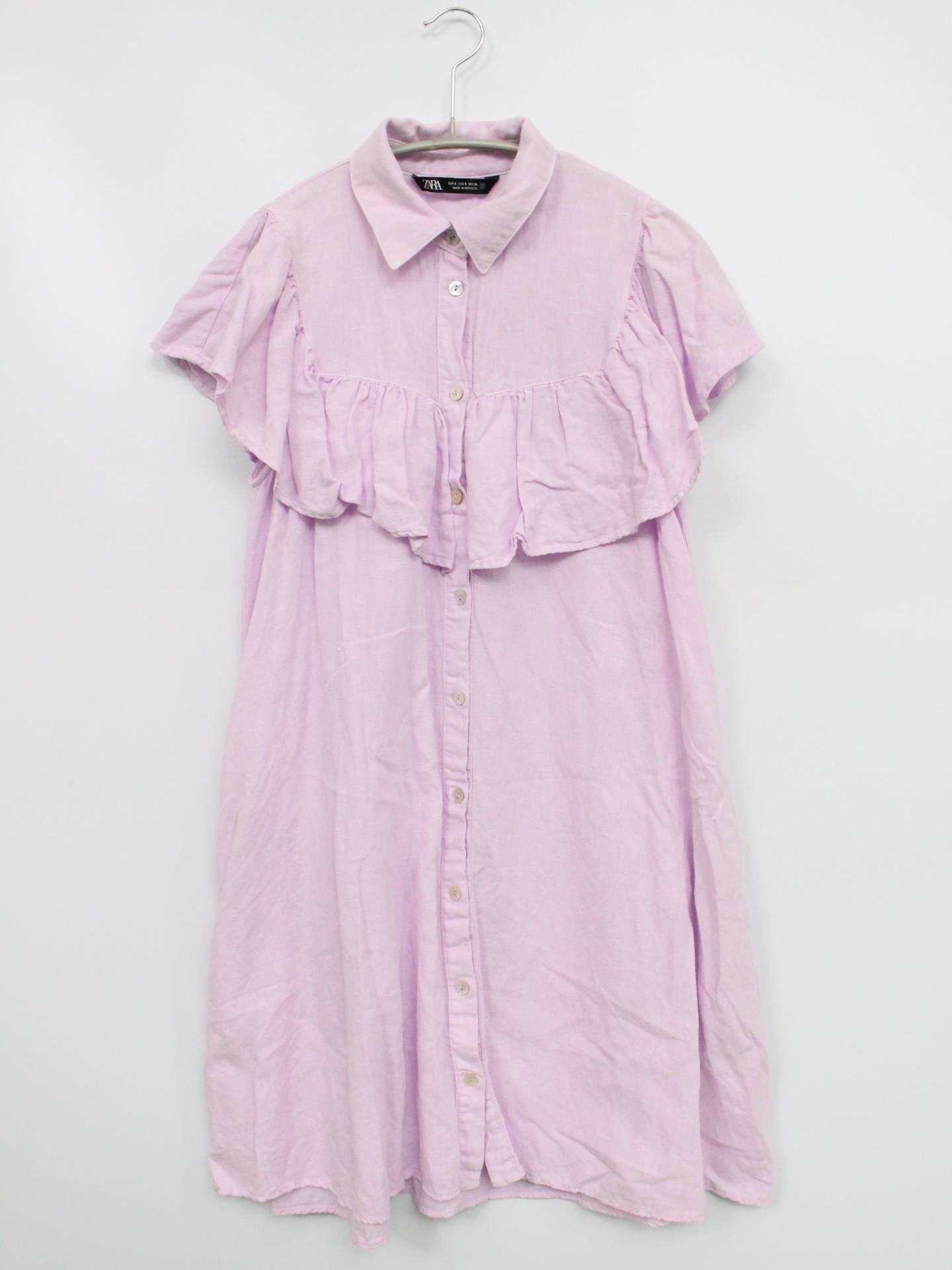 ZARA/ザラ/シャツワンピース/ワンピース/ドレス/パープル/EUR S/USA S/MEX 26