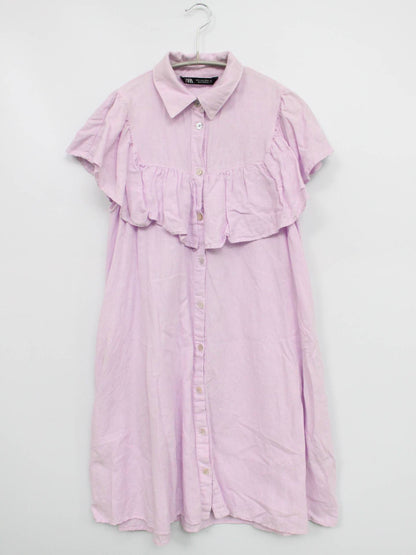 ZARA/ザラ/シャツワンピース/ワンピース/ドレス/パープル/EUR S/USA S/MEX 26