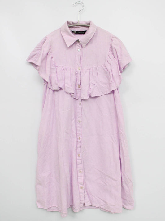 ZARA/ザラ/シャツワンピース/ワンピース/ドレス/パープル/EUR S/USA S/MEX 26