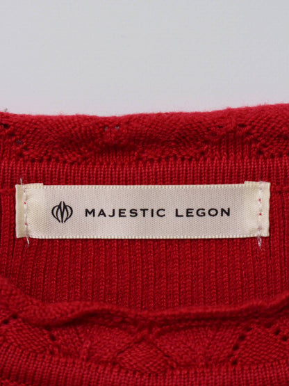 MAJESTIC LEGON/Tシャツ/カットソー/トップス/レッド/M
