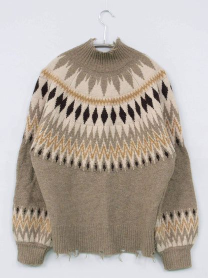 179/WG/ニット/セーター/トップス/ベージュ/M