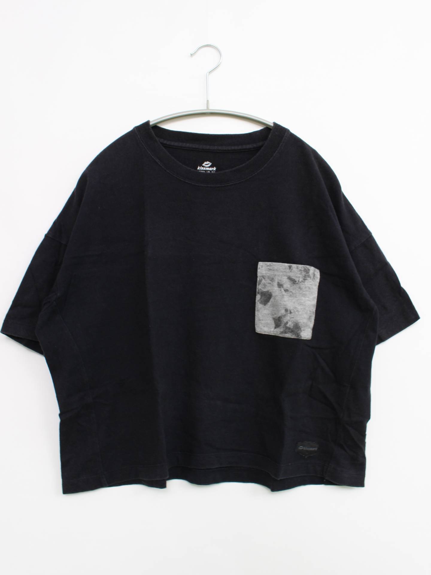 kissmark/Tシャツ/カットソー/トップス/ブラック/M
