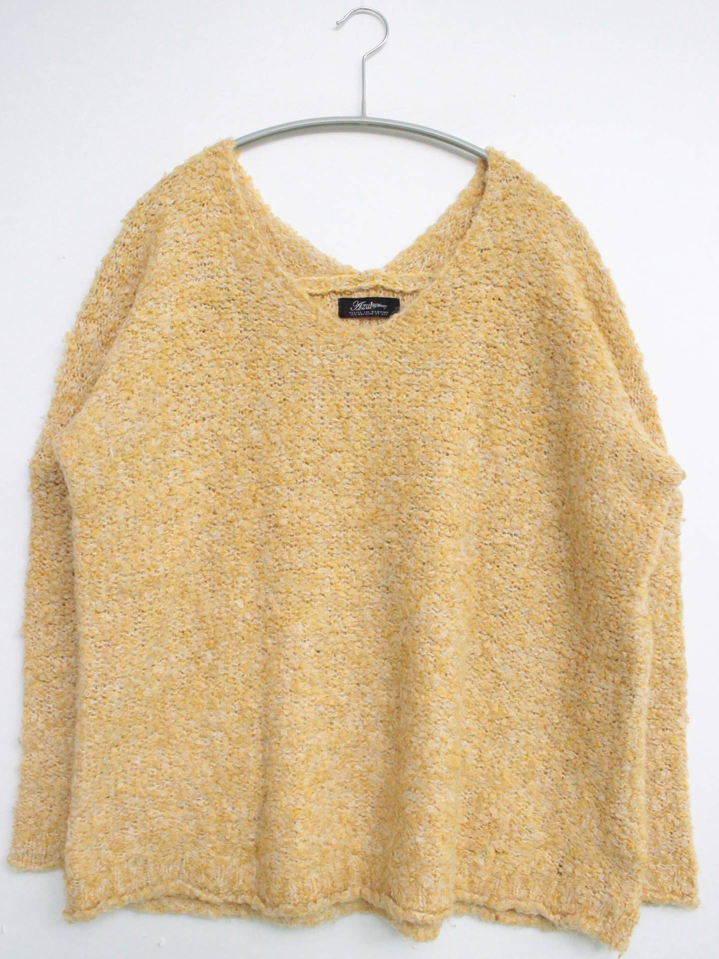 AZUL by MOUSSY/アズールバイマウジー/ニット/セーター/トップス/イエロー/S
