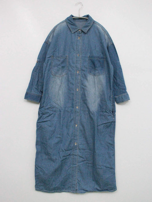 Chip Clip/チップクリップ/シャツワンピース/ワンピース/ドレス/ブルー/M