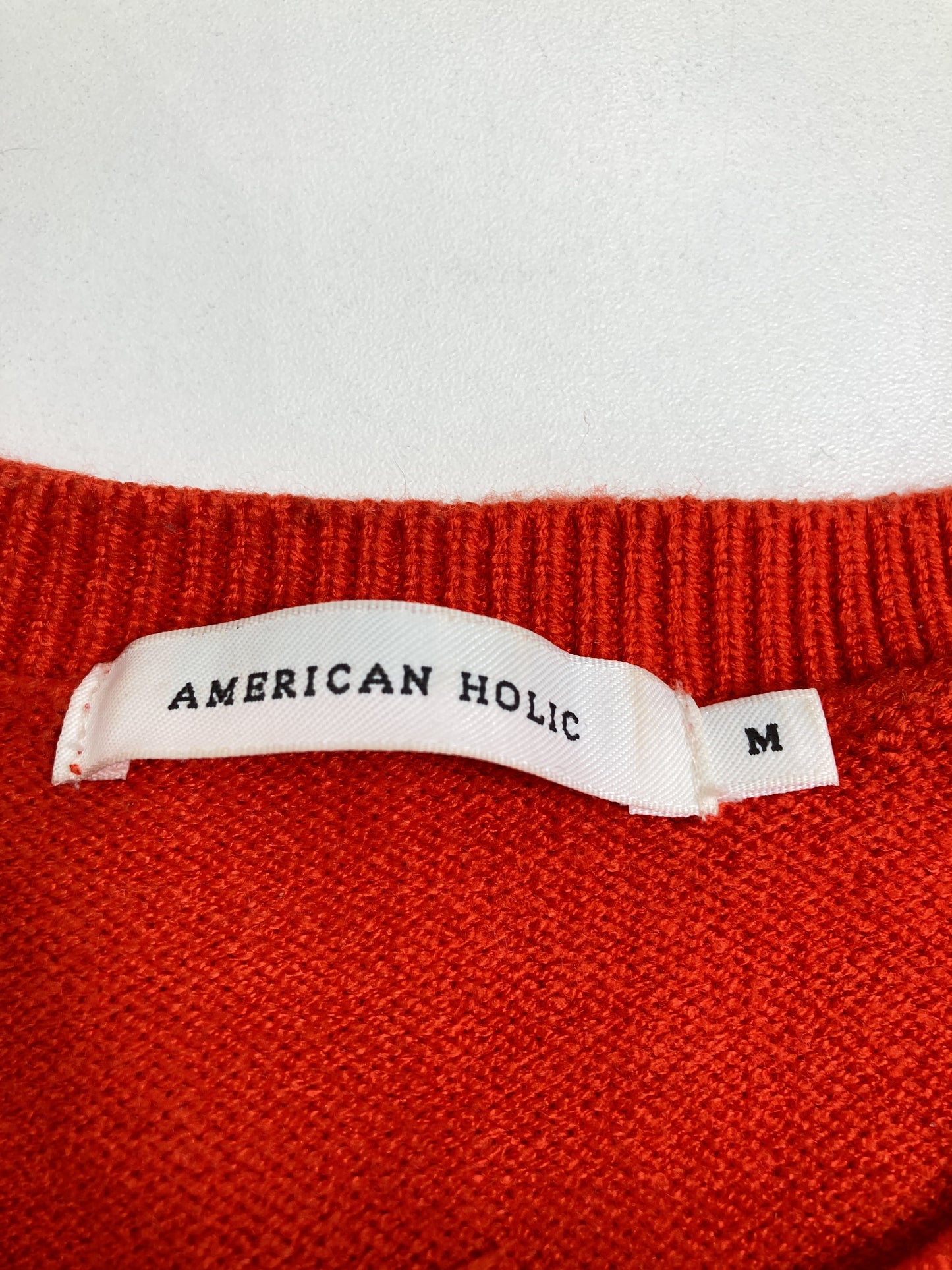 AMERICAN HOLIC/アメリカンホリック/ニット/セーター/トップス/オレンジ/M