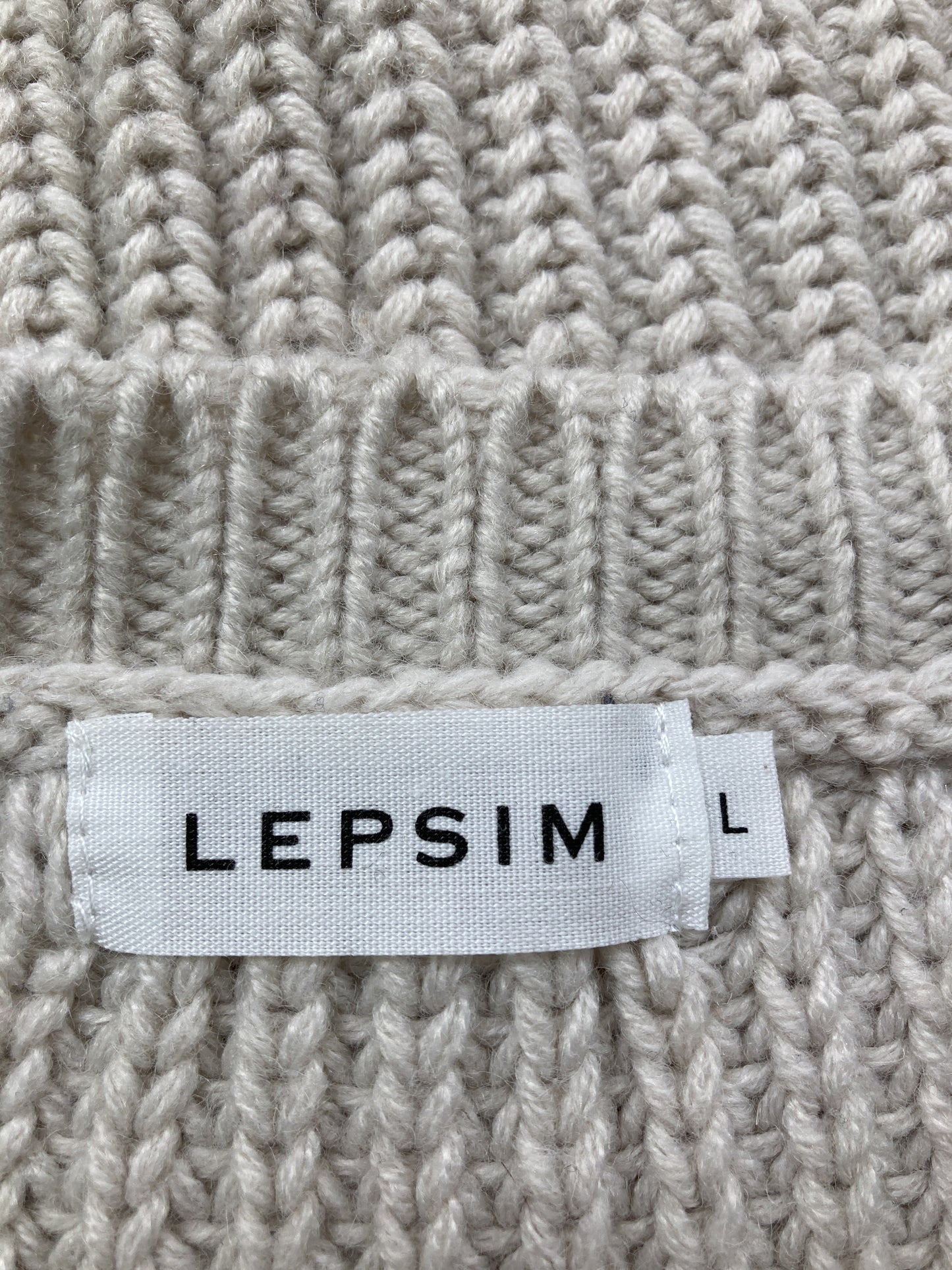 LEPSIM/レプシィム/ニット/セーター/トップス/グレー/L