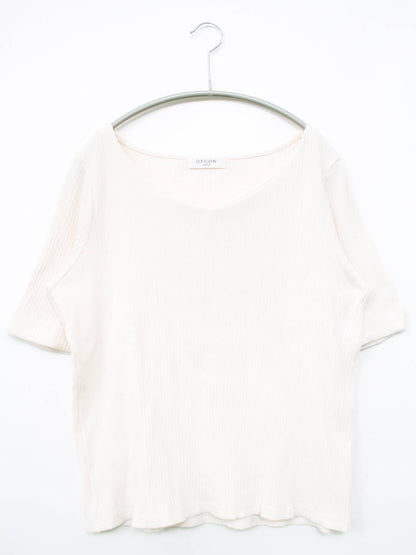 ofuon/Tシャツ/カットソー/トップス/ホワイト/40