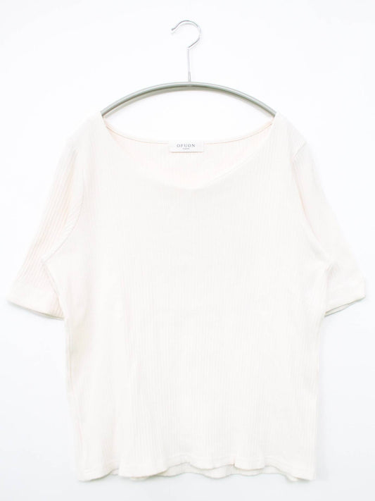 ofuon/Tシャツ/カットソー/トップス/ホワイト/40