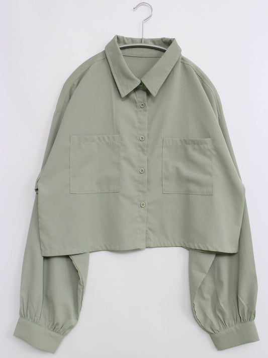 SPRAY PREMIUM/シャツ/ブラウス/トップス/ライトグリーン/M