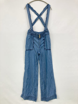 サロペット/オーバーオール/オールインワン・サロペット/ブルー/38