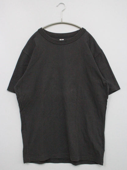 UNIQLO/ユニクロ/Tシャツ/カットソー/トップス/ブラック/L