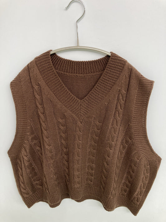 ベスト/トップス/ブラウン