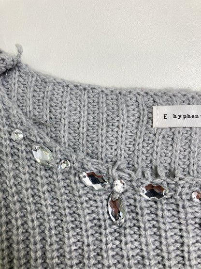 E hyphen world gallery peace/イーハイフンワールドギャラリーピース/ニット/セーター/トップス/グレー/F