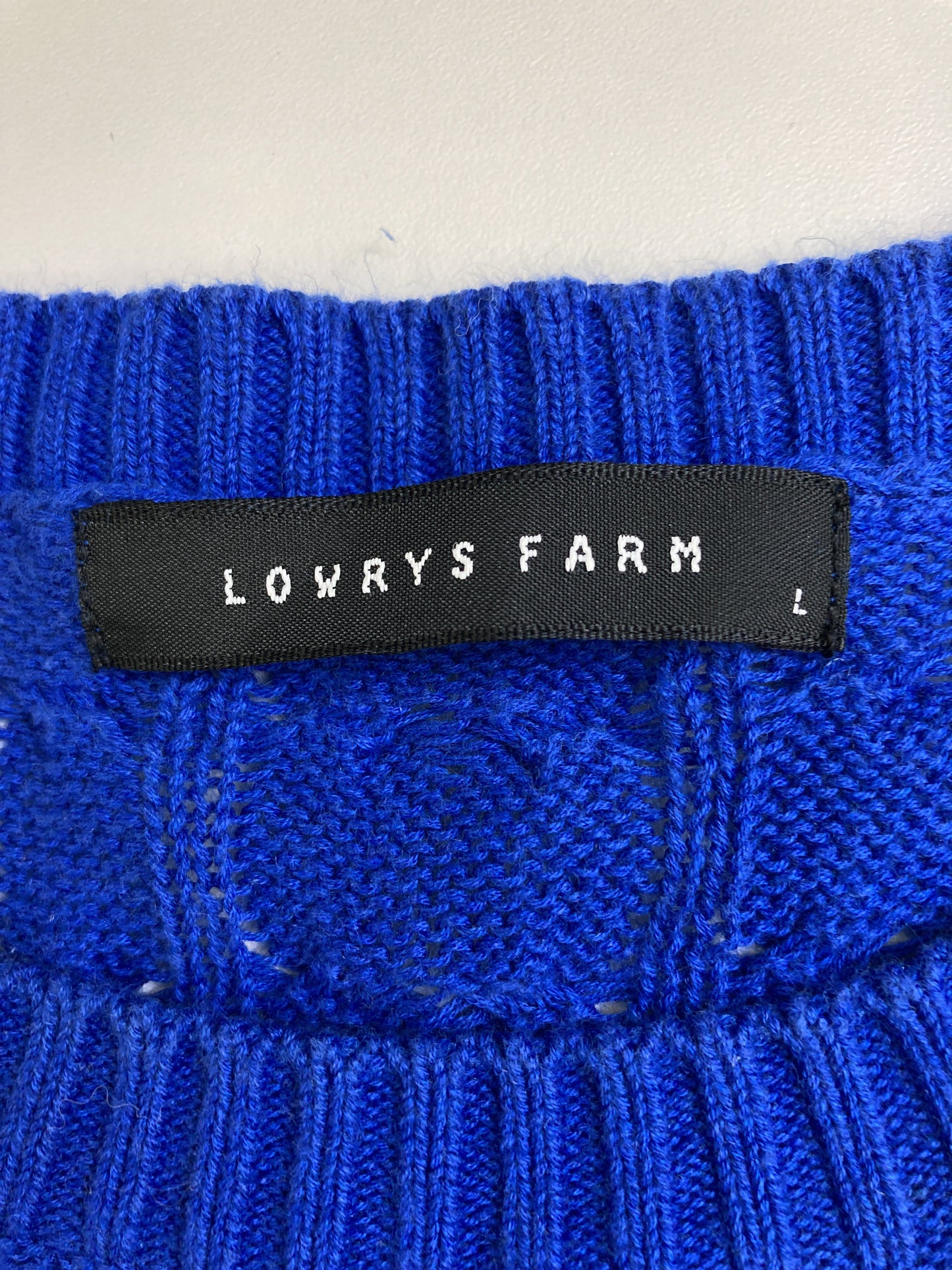 LOWRYS FARM/ローリーズファーム/ニット/セーター/トップス/ブルー/L
