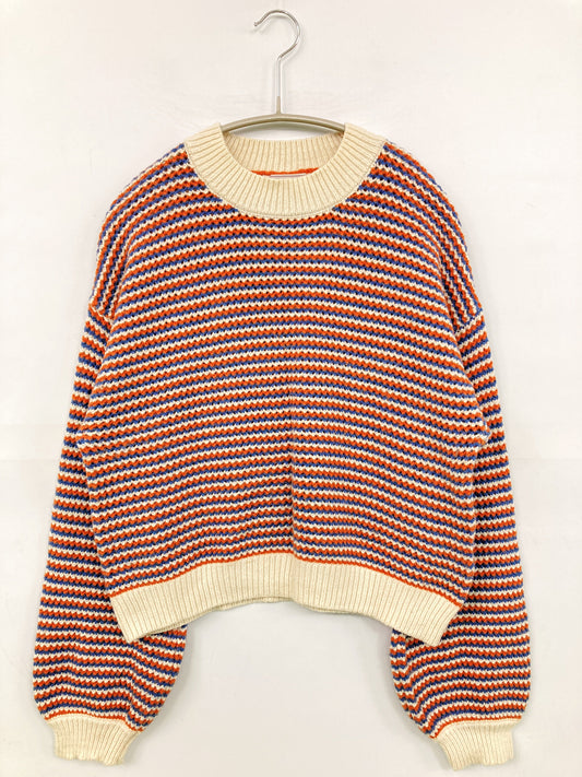 Linoluce/リノルーセ/ニット/セーター/トップス/オレンジ/L