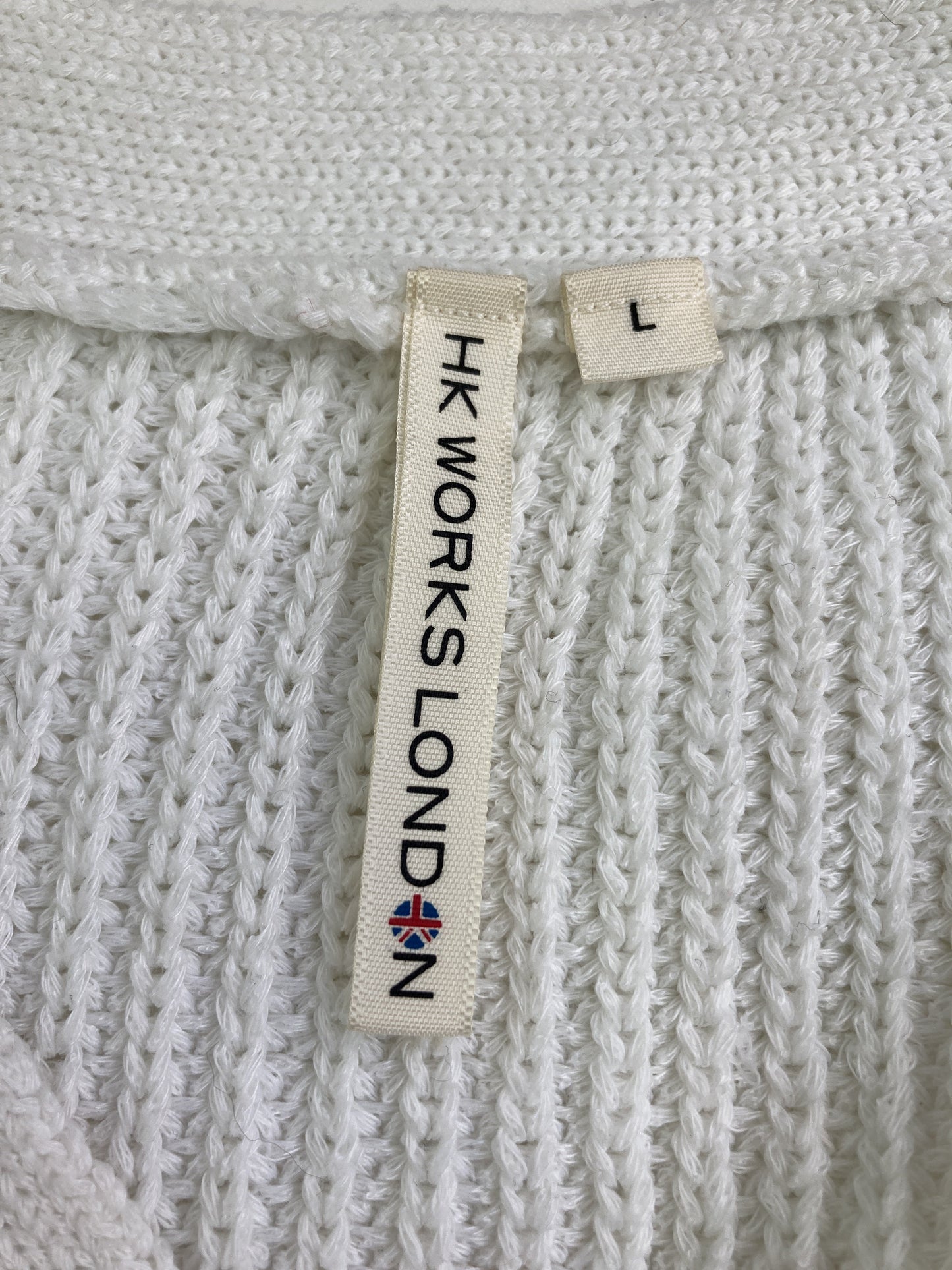 HK WORKS LONDON/カーディガン/ボレロ/トップス/ホワイト/L