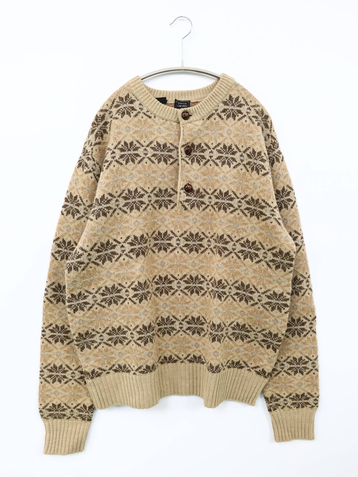 pierre cardin/ニット/セーター/トップス/ベージュ/L