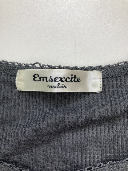 ems excite/エムズエキサイト/Tシャツ/カットソー/トップス/グレー/M