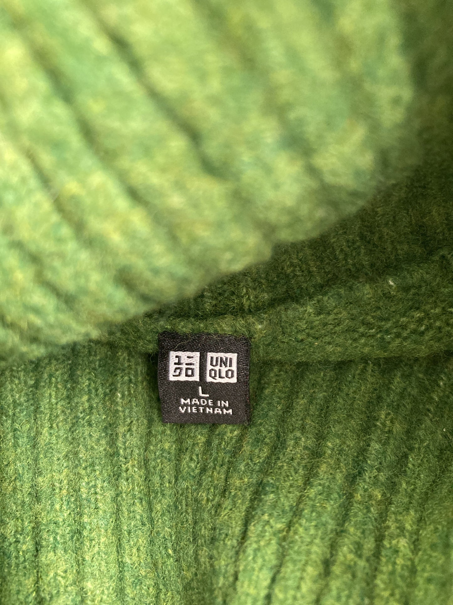 UNIQLO/ユニクロ/ニット/セーター/トップス/グリーン/L