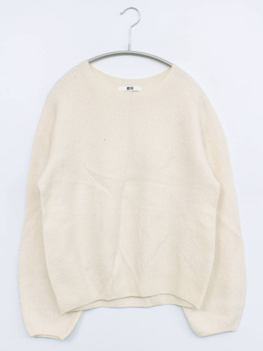 UNIQLO/ユニクロ/ニット/セーター/トップス/ホワイト/M
