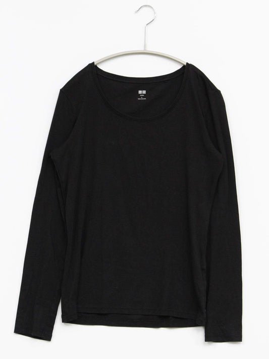 UNIQLO/Tシャツ/カットソー/トップス/ブラック/L