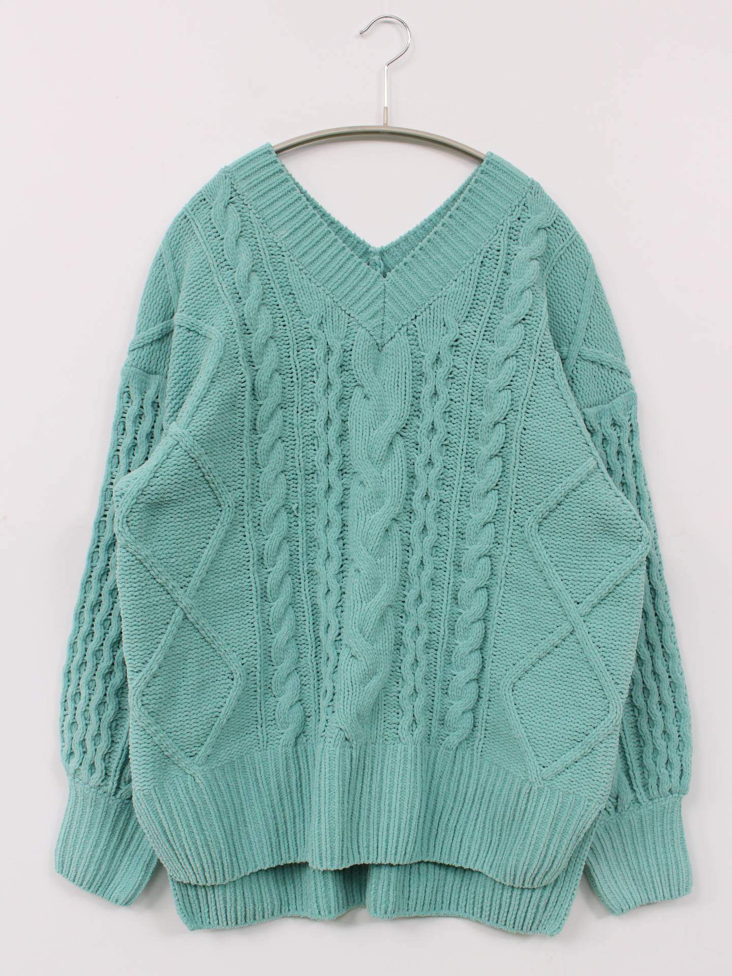 AZUL/ニット/セーター/トップス/ブルー/M