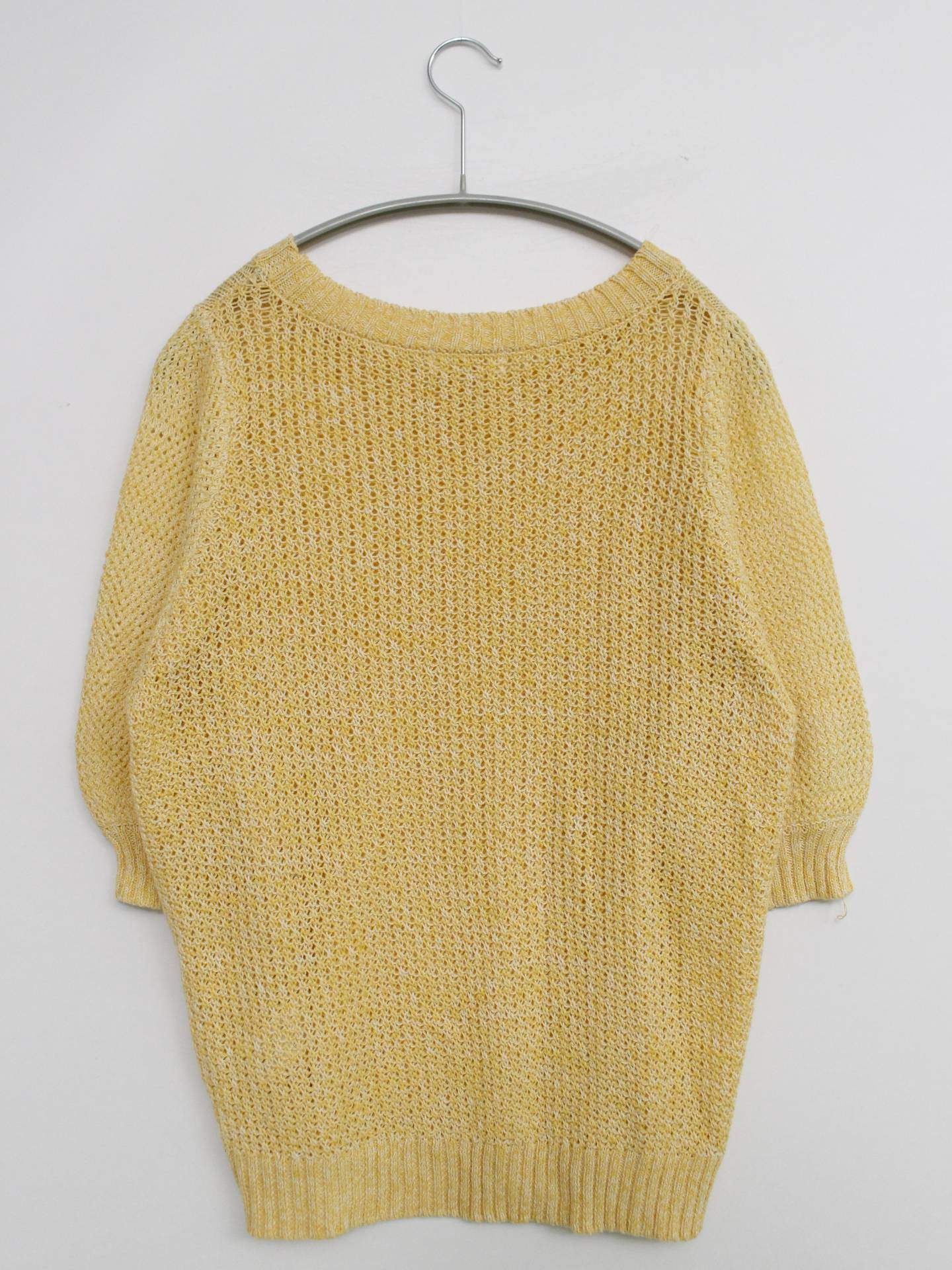 nusy/ニット/セーター/トップス/イエロー/L
