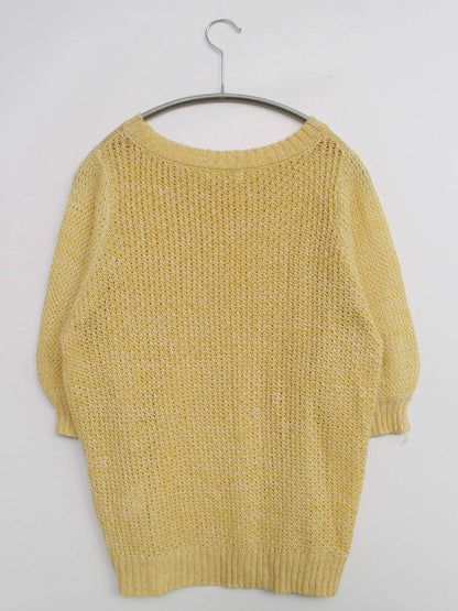 nusy/ニット/セーター/トップス/イエロー/L