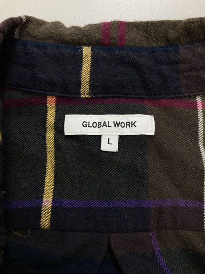 GLOBAL WORK/グローバルワーク/シャツ/ブラウス/トップス/ブラウン/L