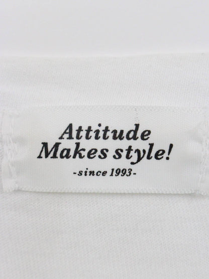 Attitude makes style!/Tシャツ/カットソー/トップス/ホワイト