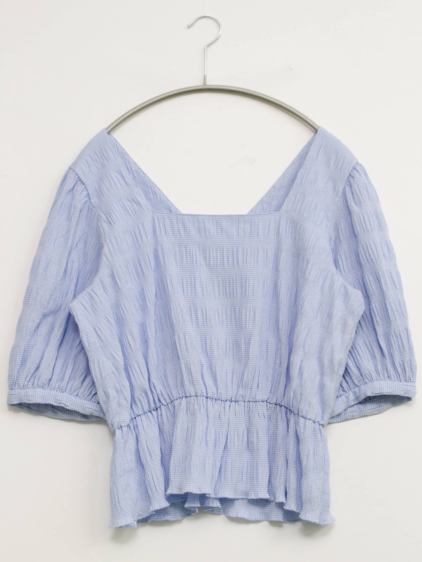 w closet/ダブルクローゼット/シャツ/ブラウス/トップス/スカイブルー/F