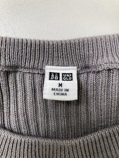 UNIQLO/ユニクロ/ノースリーブ/トップス/グレー/M