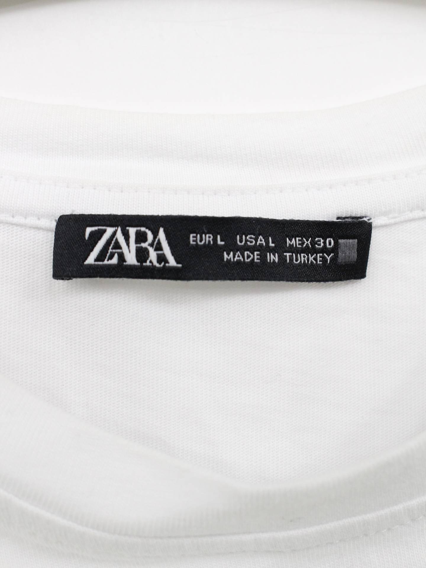 ZARA/ザラ/Tシャツ/カットソー/トップス/ホワイト/L