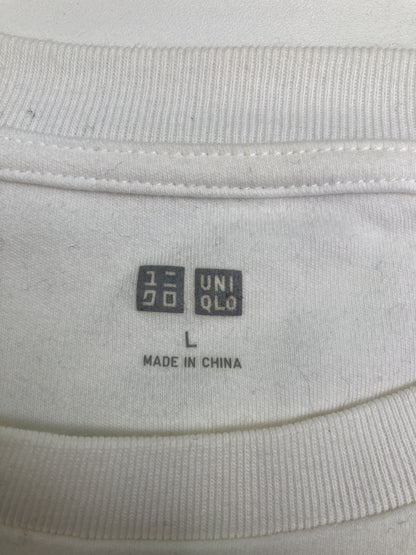 UNIQLO/ユニクロ/Tシャツ/カットソー/トップス/ホワイト/L