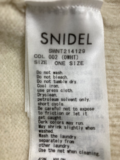 SNIDEL/スナイデル/ニット/セーター/トップス/ホワイト/ONE SIZE