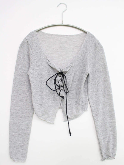 ニット/セーター/トップス/グレー