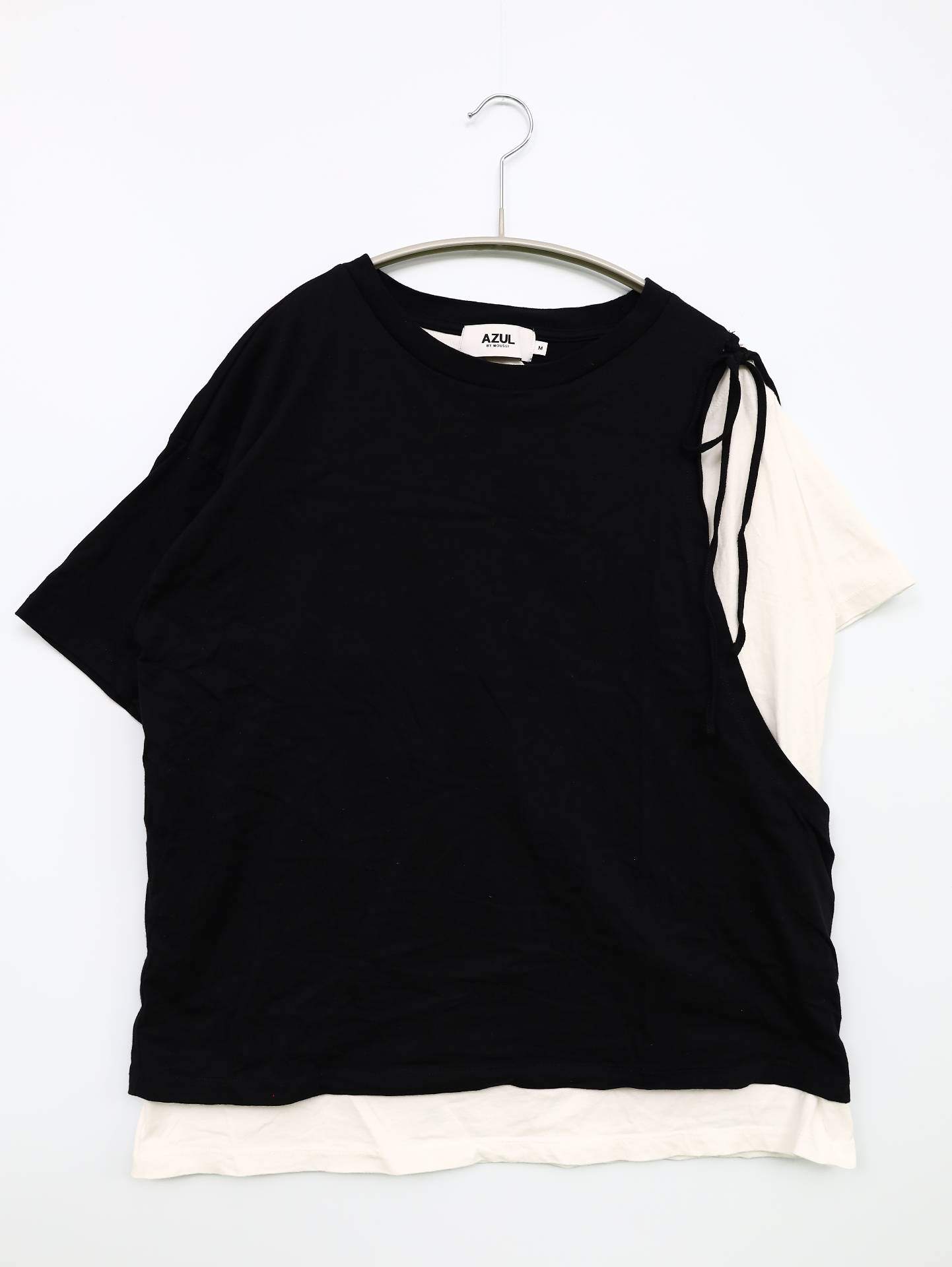 AZUL by MOUSSY/Tシャツ/カットソー/トップス/ブラック/M