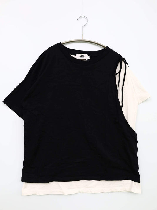 AZUL by MOUSSY/Tシャツ/カットソー/トップス/ブラック/M
