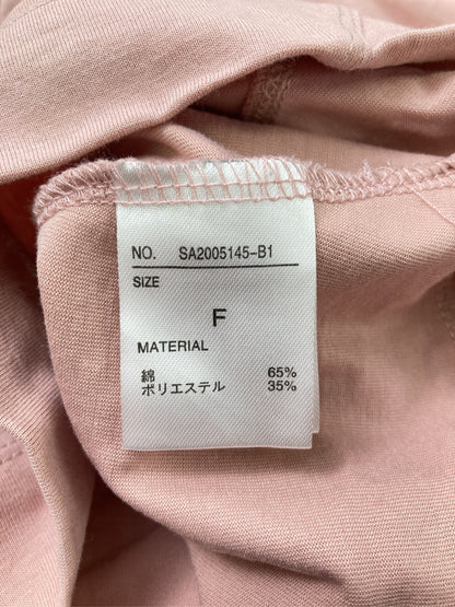 Tシャツ/カットソー/トップス/ピンク/F